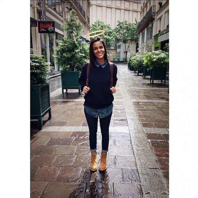 L'artiste Shy'm en Timberland