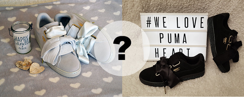 Puma suede heart grise ou noire
