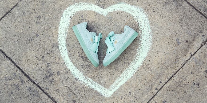 Puma Suede Heart Reset Turquoise Puma Suede Heart Reset Turquoise