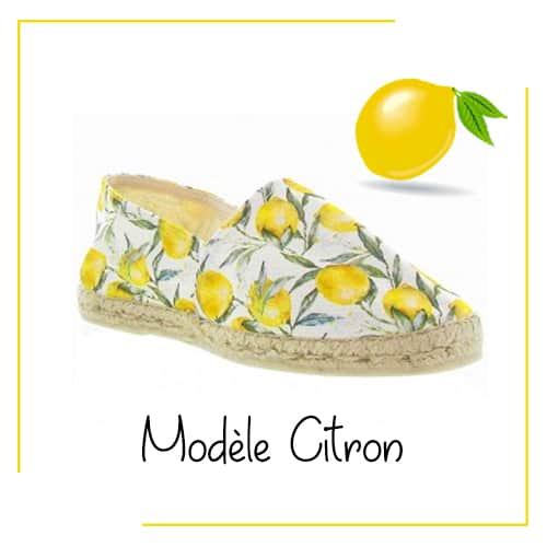 Cadre Espadrille Citron