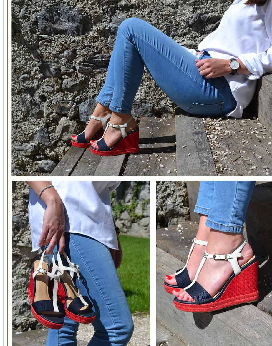 sandales compensées Tommy Hilfiger