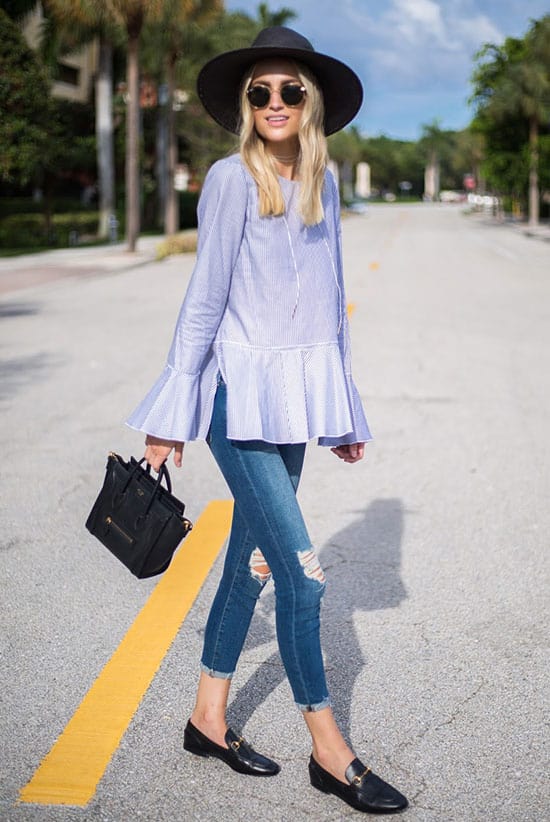 Look été avec des mocassins