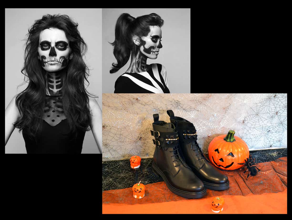 Chaussuresonline-boots-Armando-diamant-noir-déguisement-look-halloween-tenue-ootd-zombie