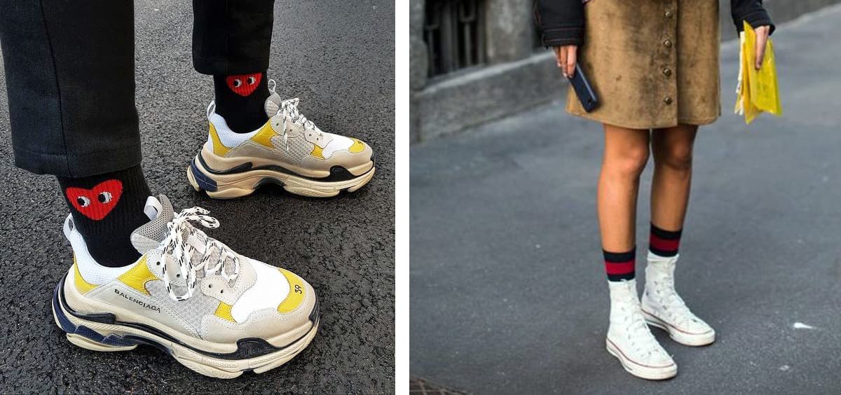 Chaussuresonline-chaussettesapparentes-idéelook-sneakers-baskets-converse-dadshoes-dadsneakers-tendance