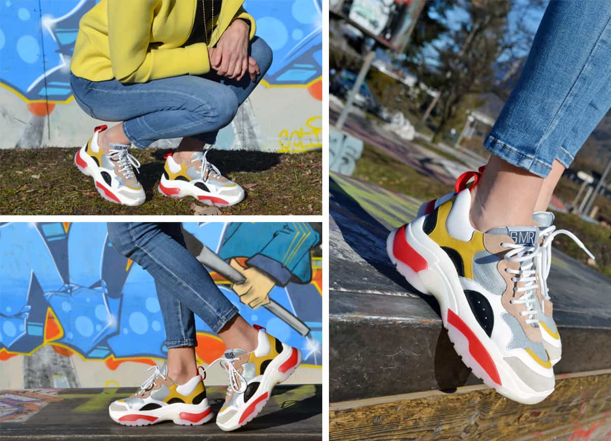 chaussuresonline-ER334E1VR-SMR-semerdjian-dadshoes-jaune-rouge-basketsXXL-tendance-mode-femme-nouvellecollection-coloré-sneakers-semellesXXL-ootd-idéelook