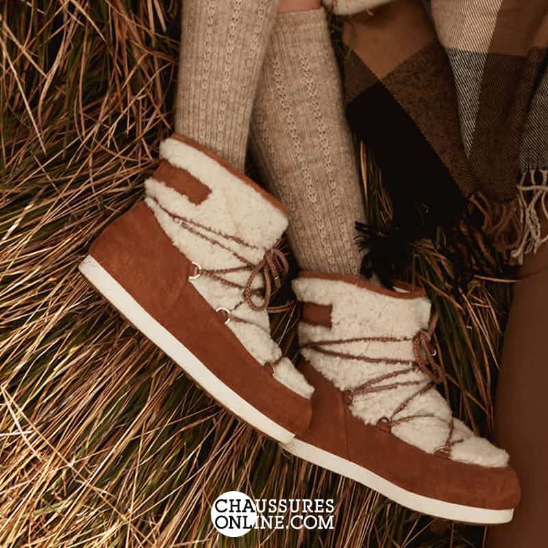 Découvrez le modèle MB FAR SIDE LOW SHEARLING de chez Moon Boot ! Du style et du confort !
