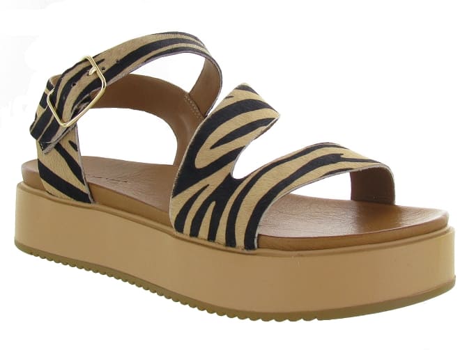Sandales zébrés, motif animalier - Chaussuresonline 