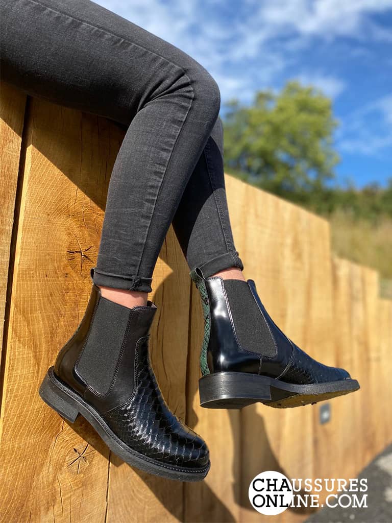 Bottines motarde et Rock Billi Bi