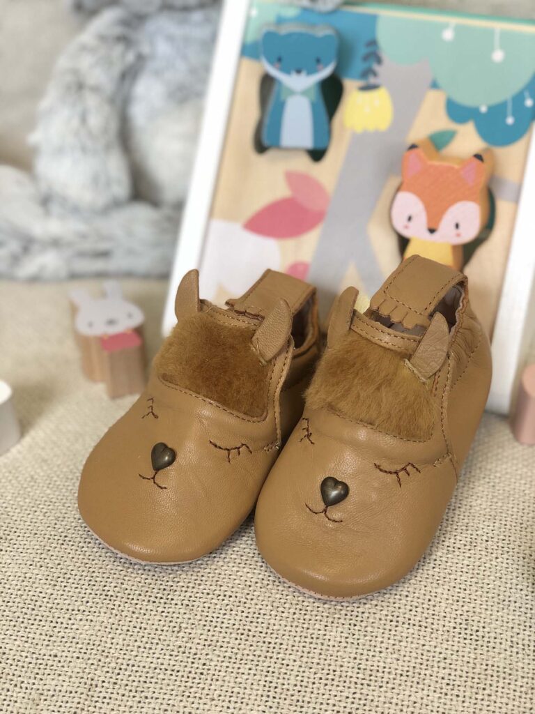 Chaussons en cuir Easy Peasy 