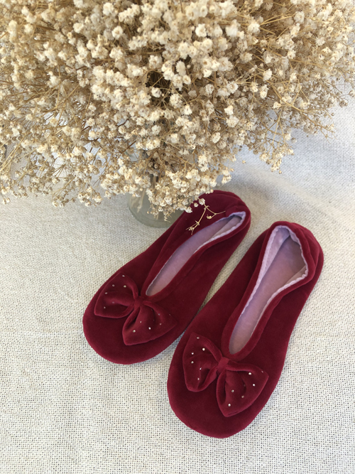 ballerines rouge Isotoner pour femme