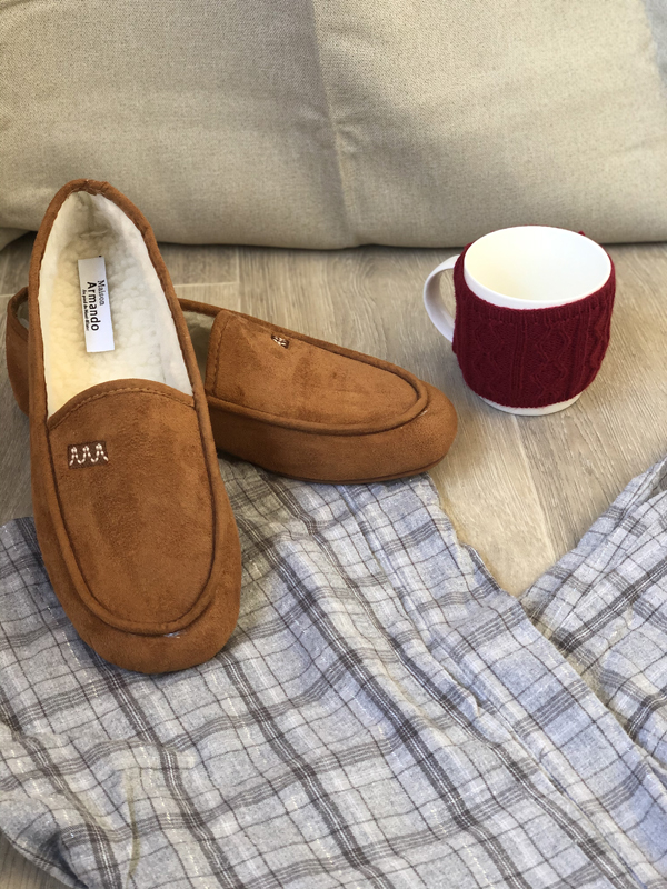 Mocassins Maison Armando pour homme marron camel