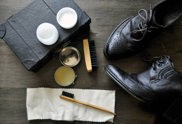Entretien des chaussures en cuir gras