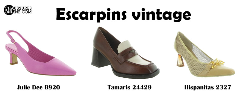 Les escarpins vintage chaussuresonline