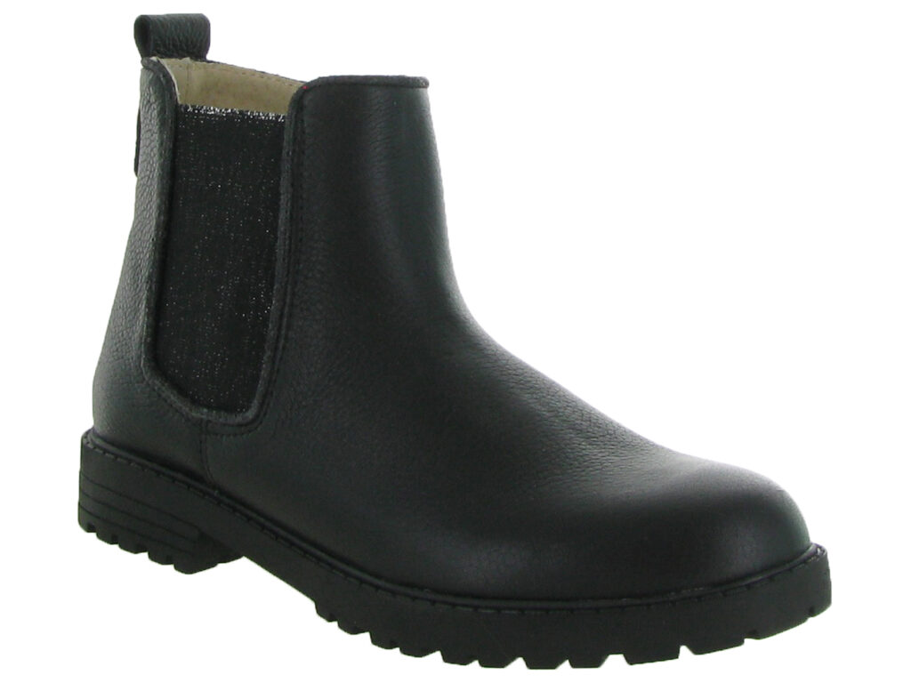 Bottines chaussures chaudes noire pour junior fille