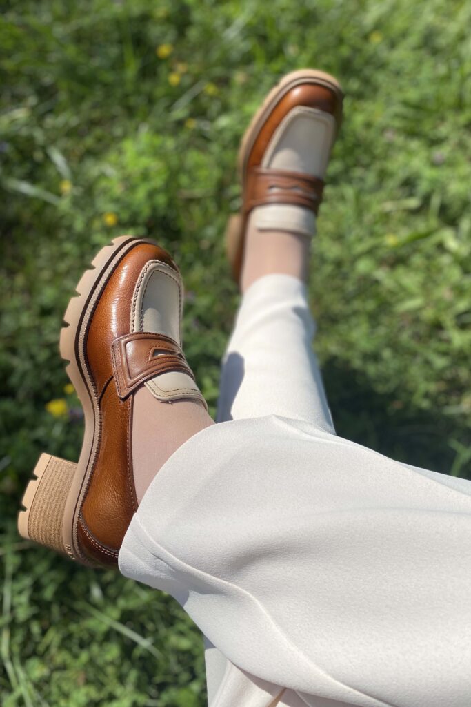 Mocassins femmme talon hispanitas 2965 marron
