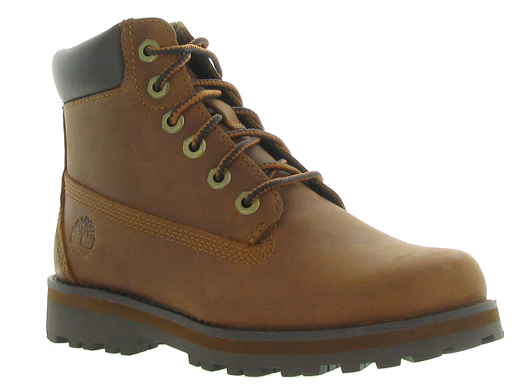 Bottines timberland pour garcon marron