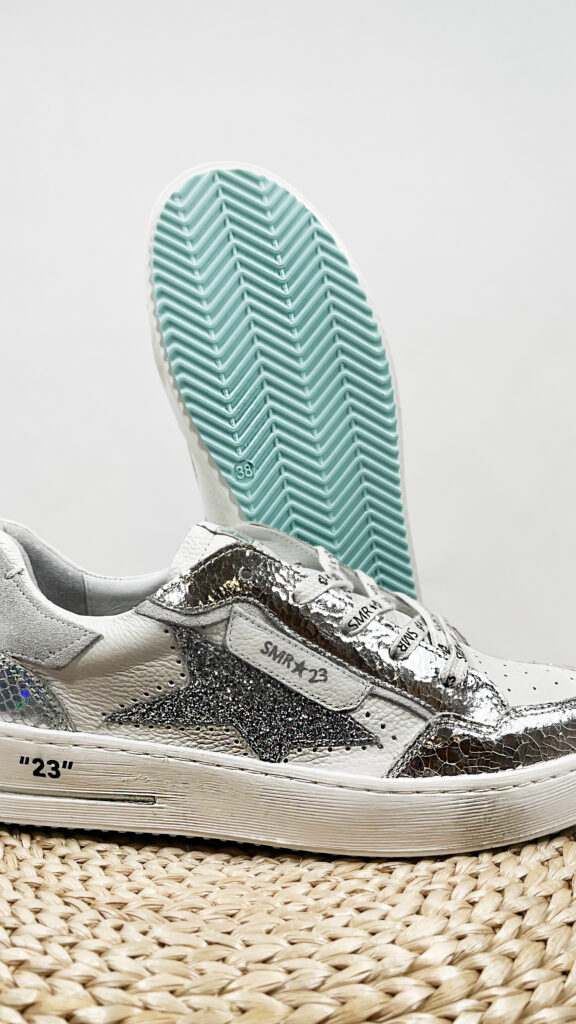 Basket femme argent etoile blanche ale 11825 7360701 10