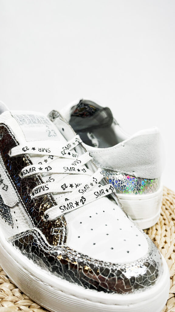 Basket femme argent etoile blanche ale 11825 7360701 24