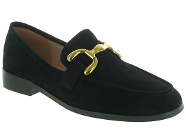 Mocassins noir pour femme de la marque Bibi Lou
