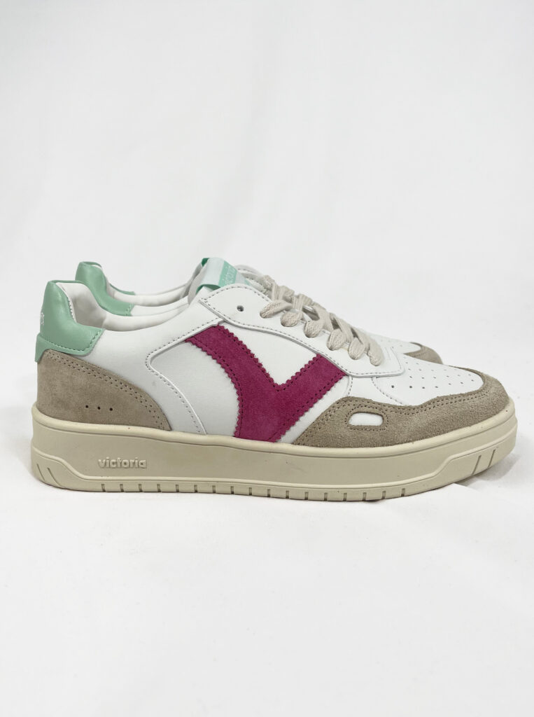 chaussure victoria rose blanche 257101