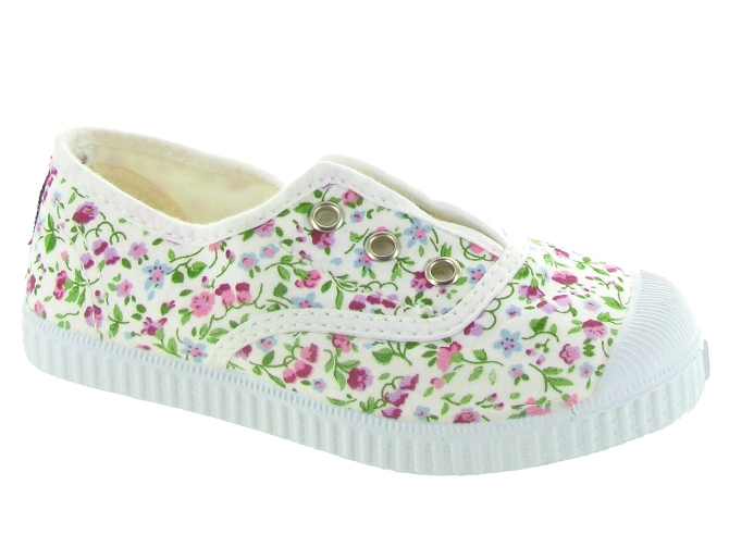 Basket cienta fleurs blanches 70997 enfant