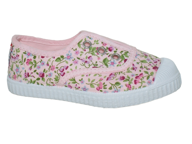 Basket cienta fleurs rose 70997 enfant