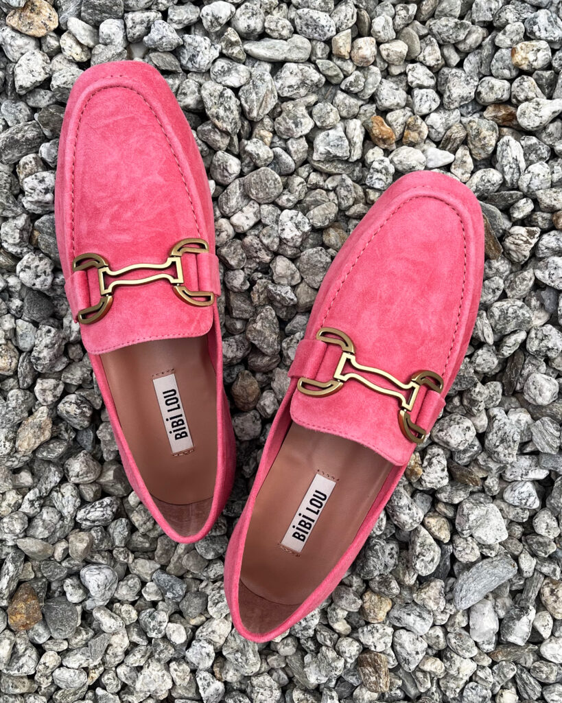 Mocassins femme rose 582z30 bibi lou