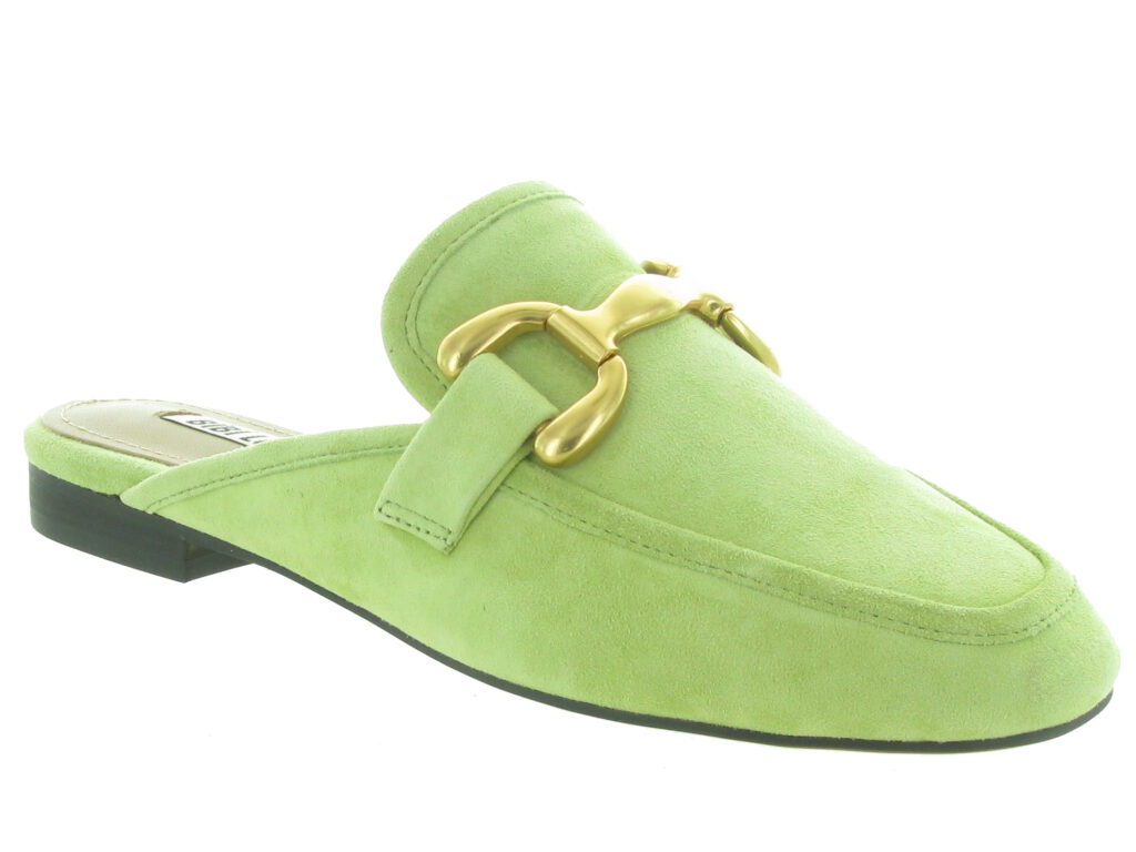 Mocassins ouvert vert pomme femme bibi lou 570z30