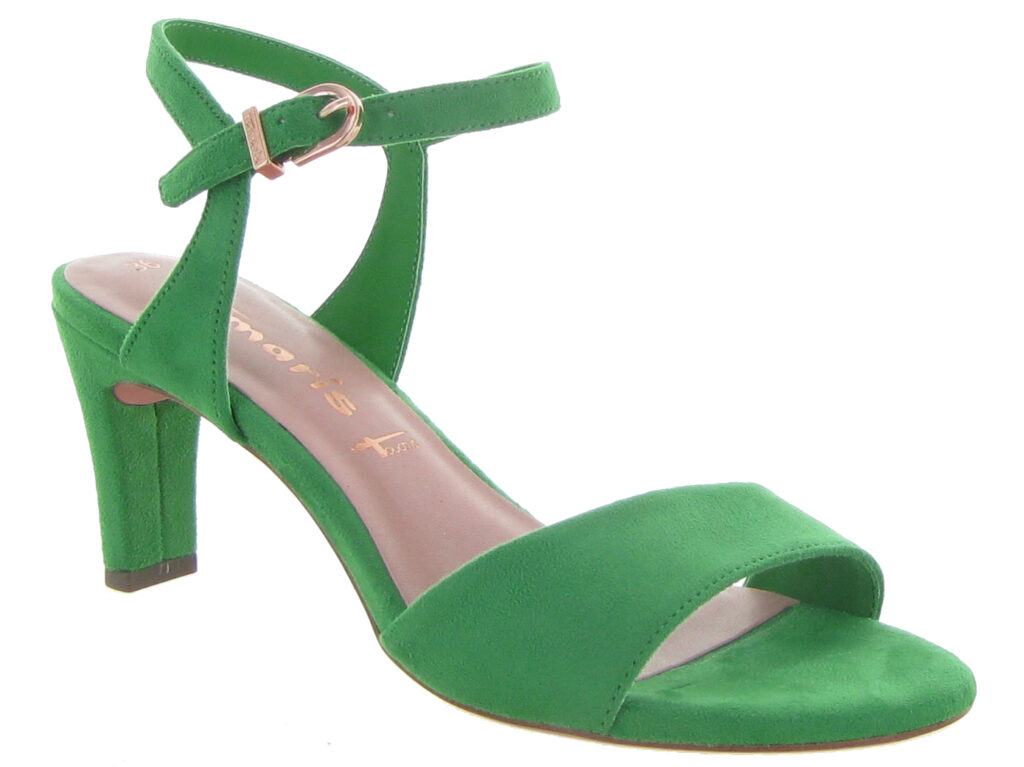 Sandale talon verte femme tamaris 28028