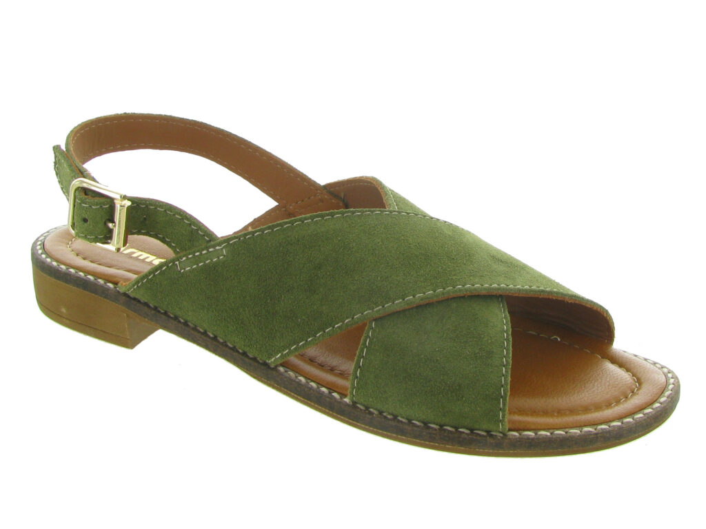 Sandales verte kaki femme donna luca 1129 bis