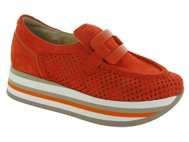Mocassins colorés orange Soft Waves