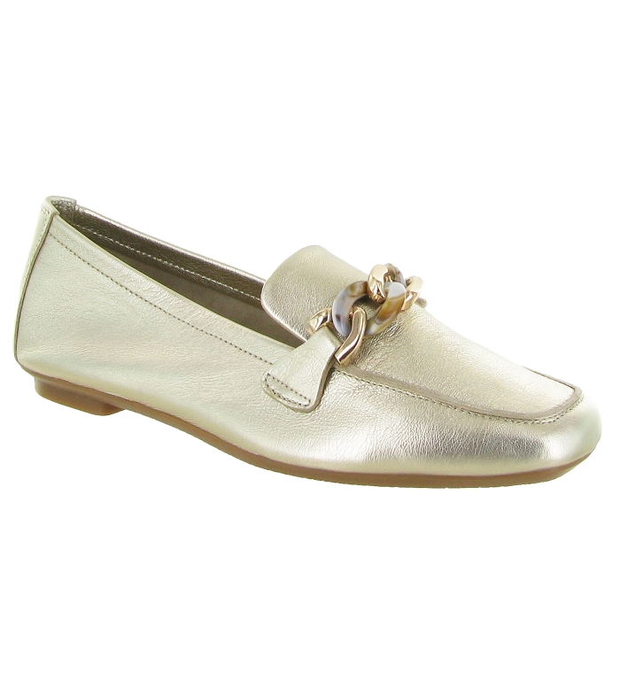 Mocassins femme dore mariage baptemes