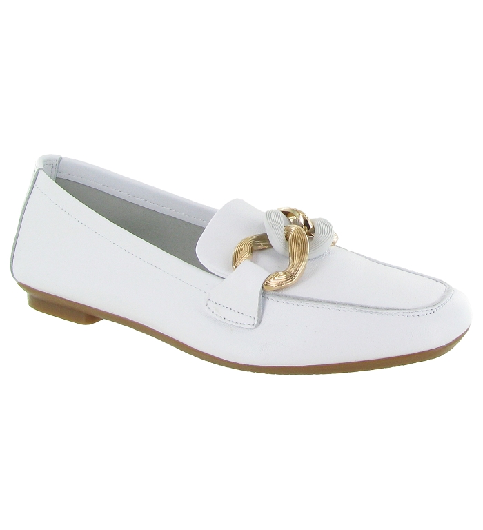 Mocassins femme mariage baptemes blanc requins