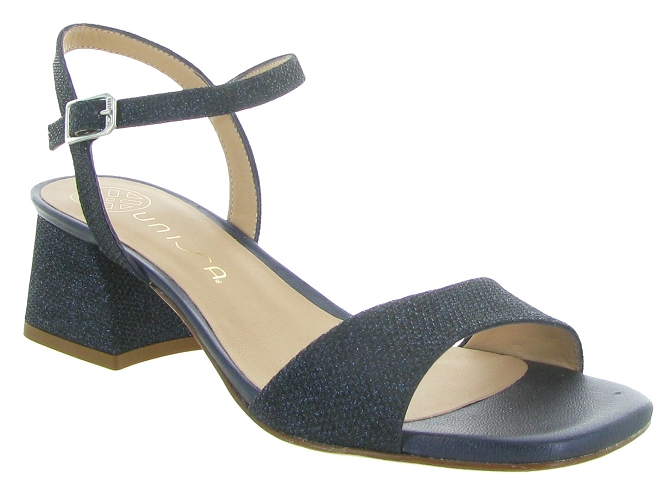 Sandale femme talon moyen ceremonies mariage baptemes bleu marine