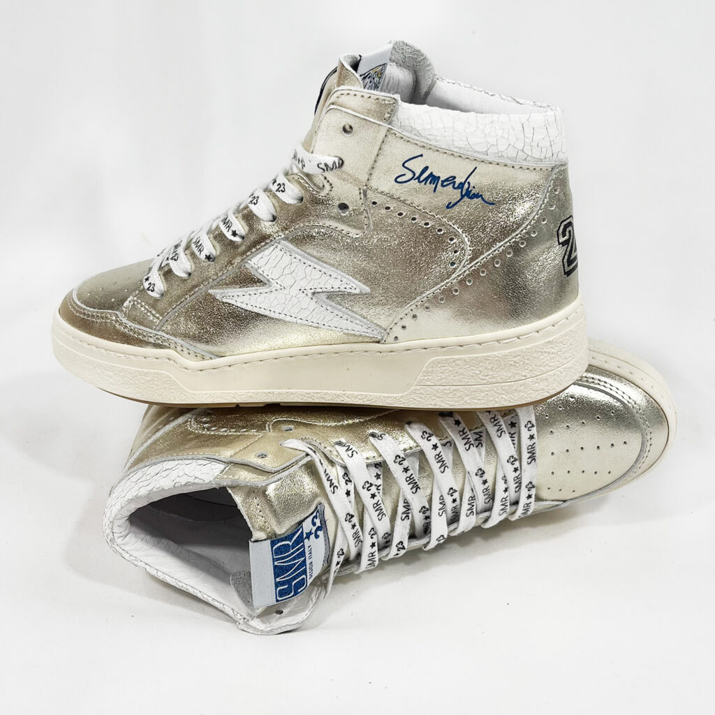 Basket femme montante dore semerdjian braga 10082