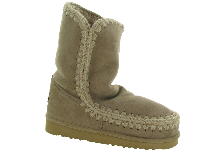 Bottes fourre haute hiver femme mou eskimo 24 101 beige