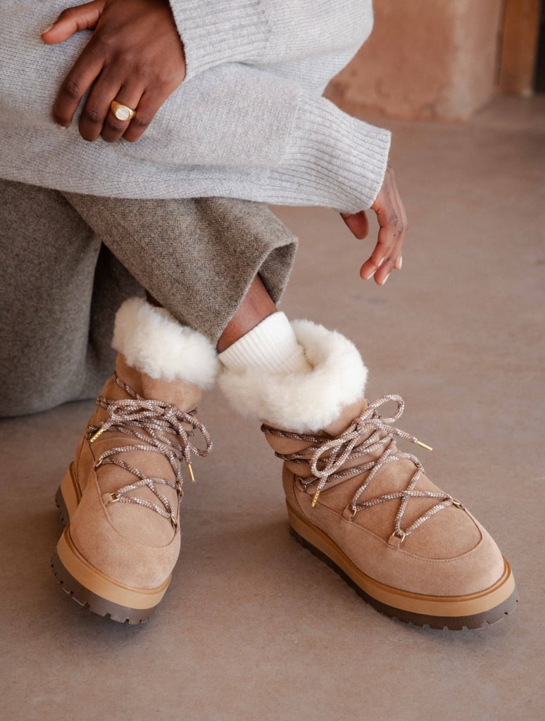 Bottes hiver femme beige bobbies kiruna