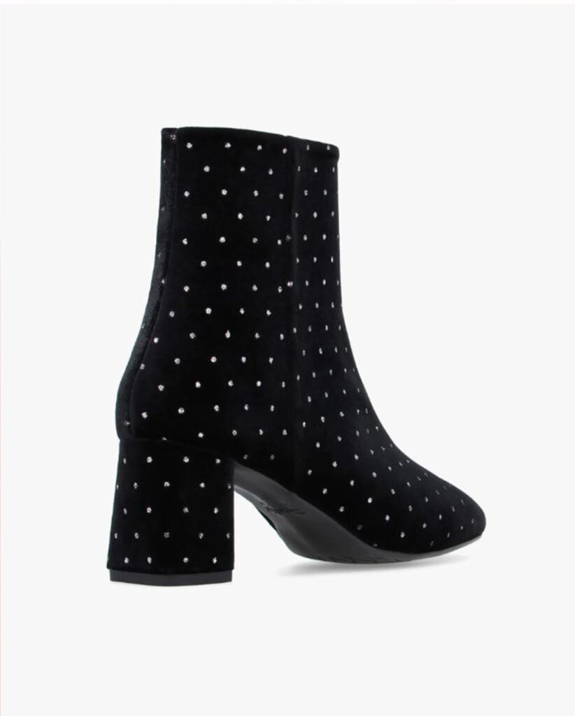 Bottines noir paillette femme phoebe repetti