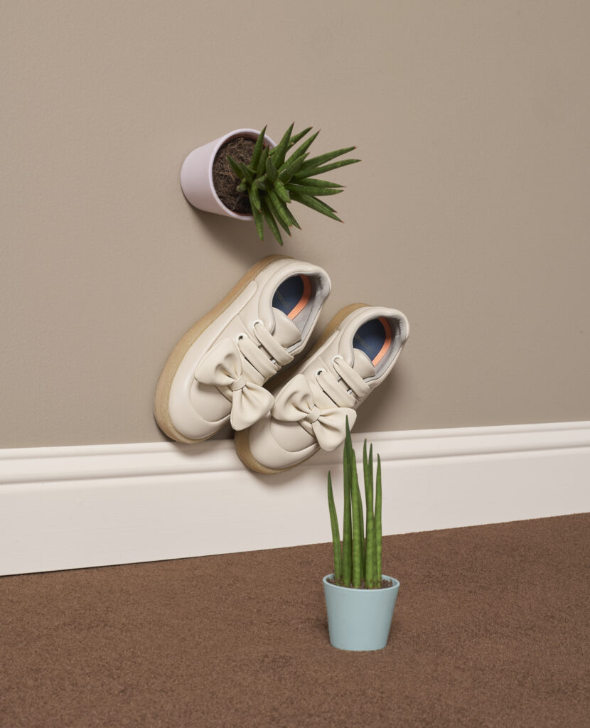 baskets à noeud barracuda beige femme