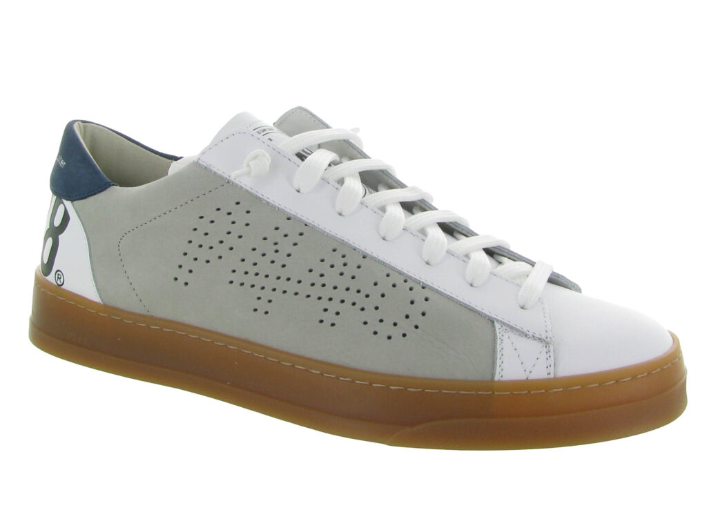 baskets P448 homme gris et blanc
