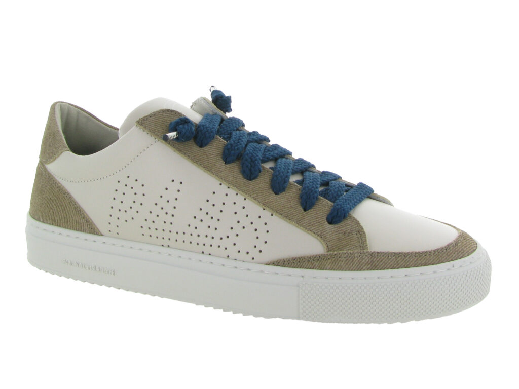 basket P448 homme crème et velours beige 