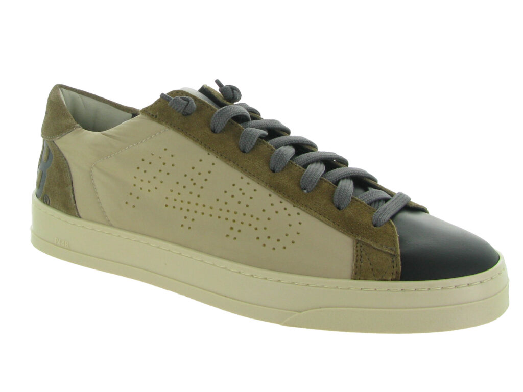basket P448 homme beige et marron