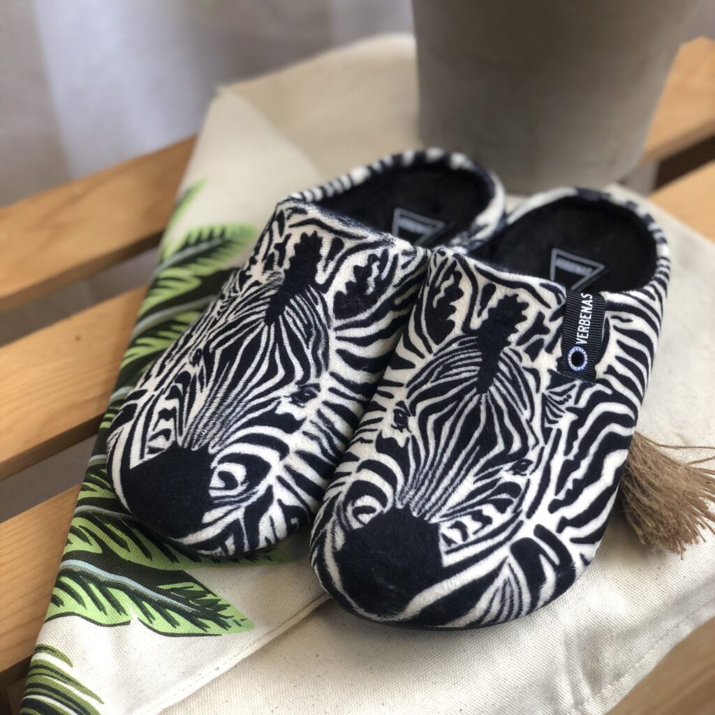 chaussons verbenas femme zèbre
