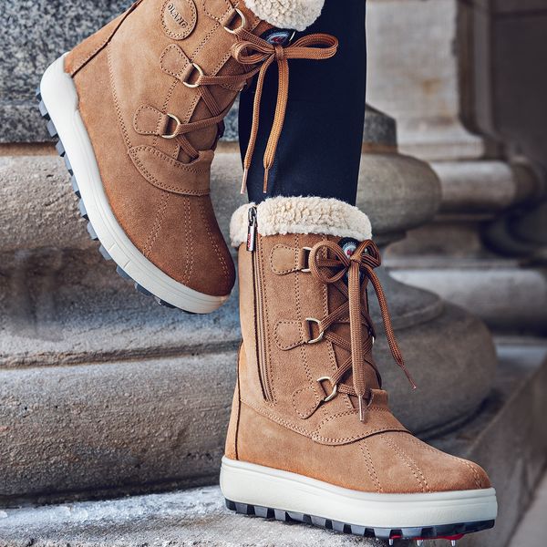 après-ski Olang daim femme camel