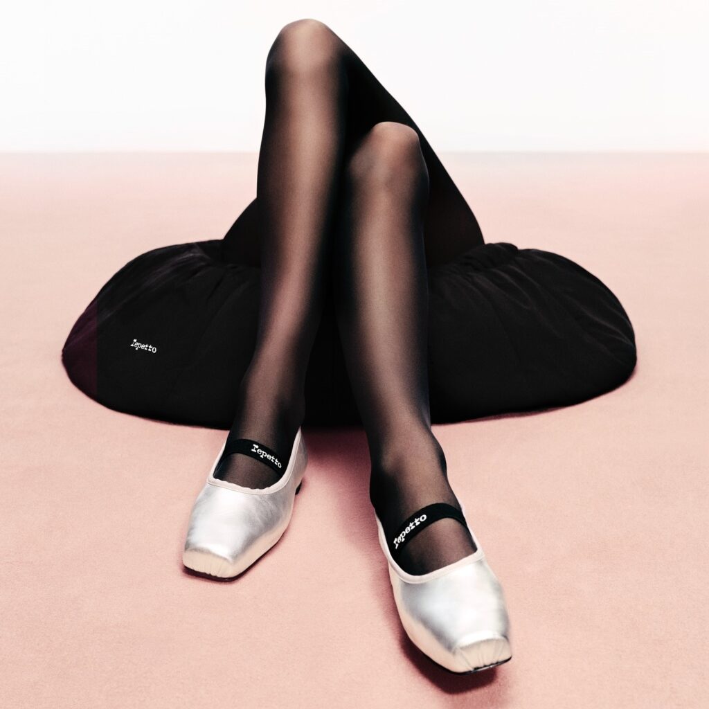 ballerines repetto argentées femme