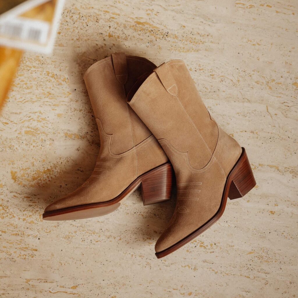 Santiags daim bobbies faith marron