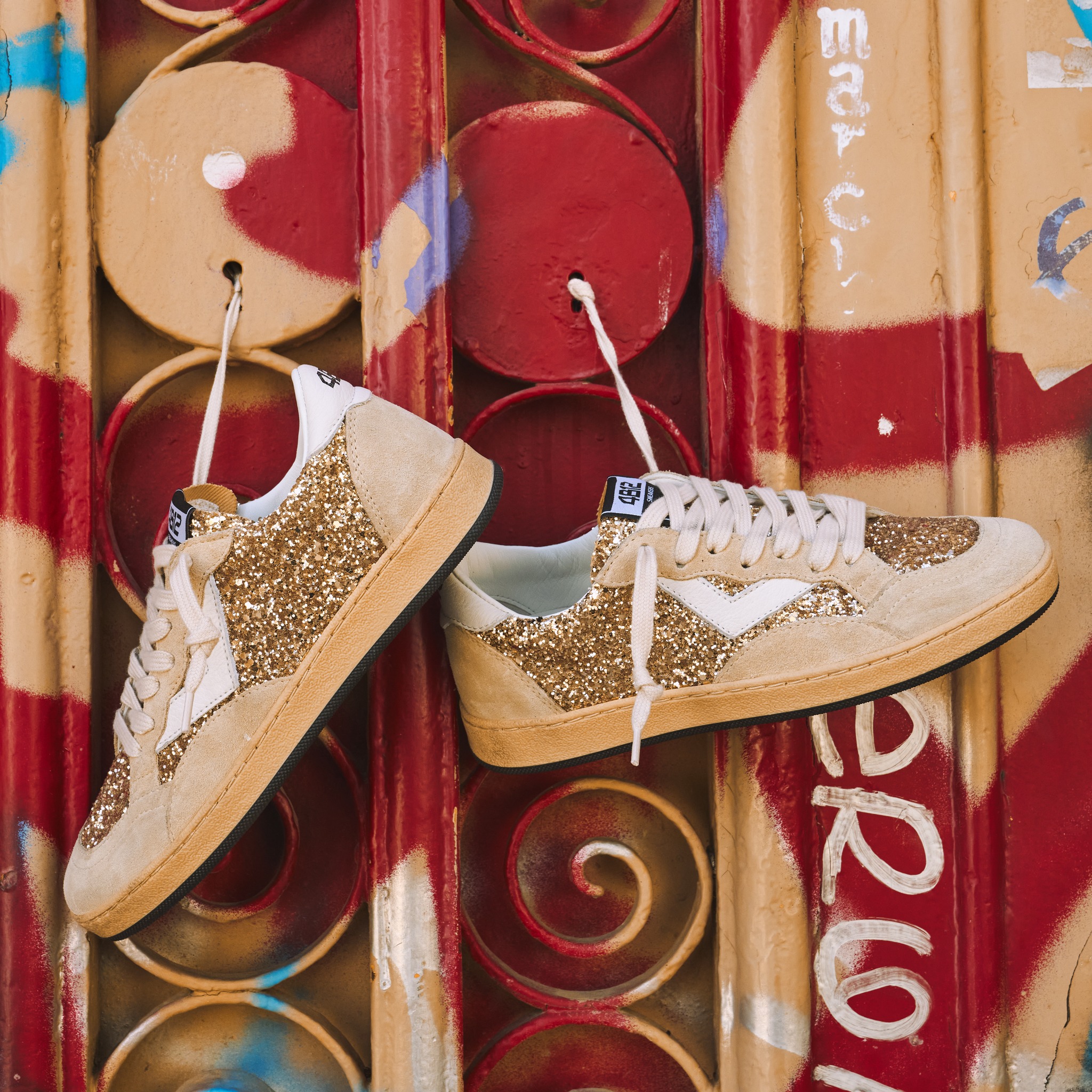 Basket PLAY NEW 4B12 femme glitter