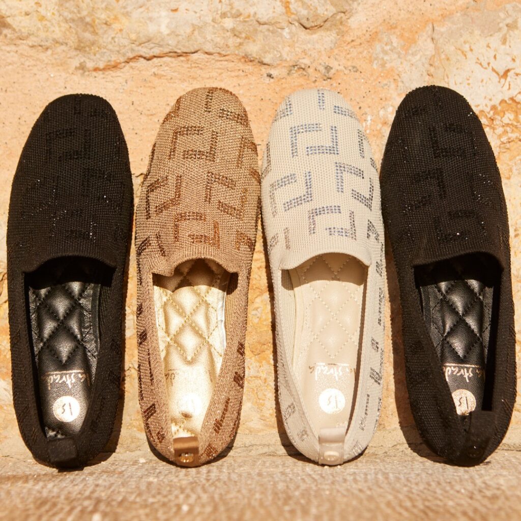 La strada mocassin strass noir beige 2 1