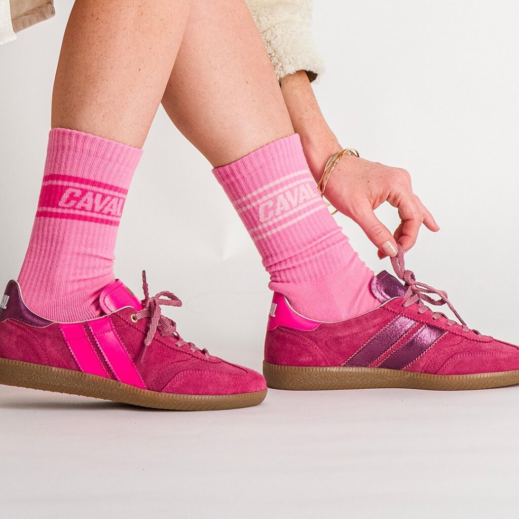Basket Caval Pulse rose femme