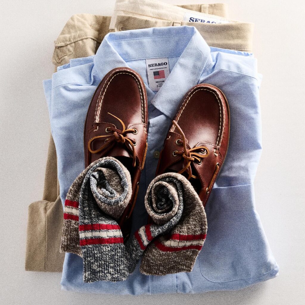 Chaussures bateau sebago marron